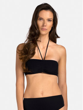 Miss Lou Miss Lou Bikini pezzo sopra G-BE1-CZ Nero