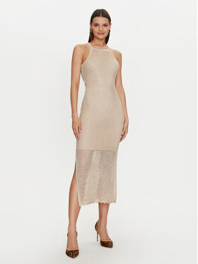 Guess Guess Poletna obleka W4YK50 Z37G0 Bež Regular Fit