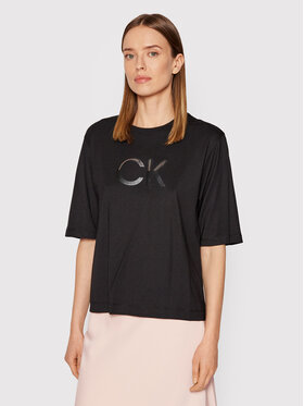 Calvin Klein Calvin Klein Marškinėliai Mesh Logo K20K203752 Juoda Relaxed Fit