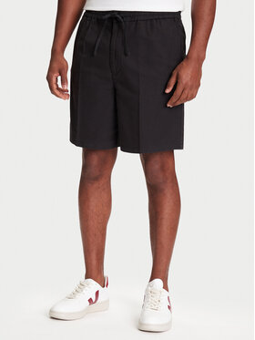Mustang Mustang Шорти от плат Linen 1016459 Черен Loose Fit