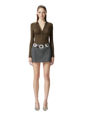 PINKO PINKO Body Hardy body jersey mano calda Zielony Extra Slim Fit