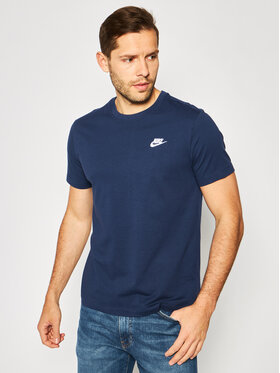 Nike Nike T-Shirt Nsw Club AR4997 Granatowy Standard Fit