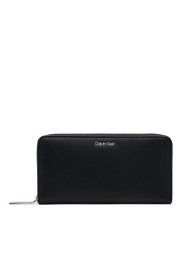 Calvin Klein Calvin Klein Velká dámská peněženka Ck Must Large Zip Around Wallet K60K606698 Černá
