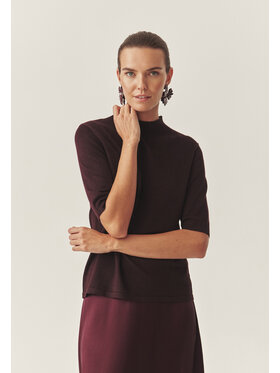 TATUUM TATUUM Sweter LULU Bordowy Fitted Fit
