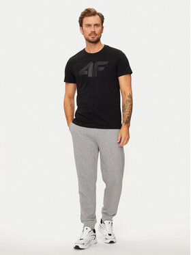 4F T-shirt 4FWMM00TTSHM1844 Crna Regular Fit