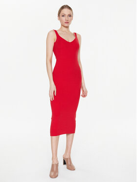 MMC Studio MMC Studio Džemper haljina Light Skin Crvena Slim Fit