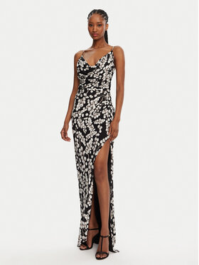Balmain Balmain Rochie de seară DF0RN195JJ33 Negru Regular Fit