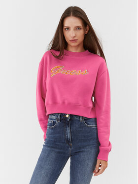 Guess Guess Majica dugih rukava W3BQ13 KB681 Ružičasta Regular Fit