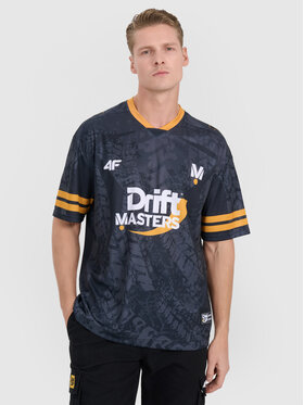 4F 4F T-Shirt TEAMWEAR Czarny Oversize