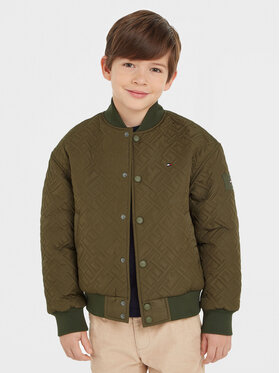 Tommy Hilfiger Tommy Hilfiger Куртка бомбер KB0KB08565 Зелений Regular Fit