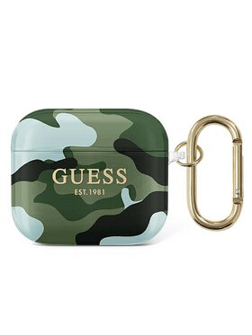 Guess Guess Etui na słuchawki AirPods 3 Zielony