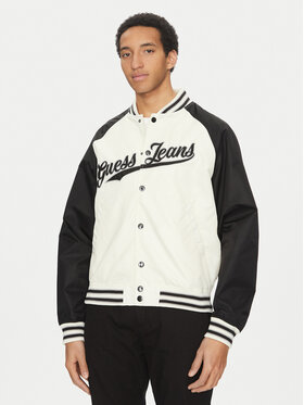 Guess Jeans Guess Jeans Bomberjacke M5GL32 WHAA2 Écru Regular Fit