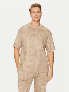 Guess Guess Tričko Z5RI16 I3Z14 Béžová Boxy Fit