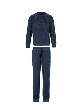 Emporio Armani Underwear Emporio Armani Underwear Pigiama pj set Emporio Armani ciniglia all over Blu
