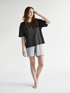 Mumla Mumla T-Shirt t-shirt bawełniany czarny Czarny