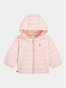 Tommy Hilfiger Tommy Hilfiger Vatovaná bunda Monotype Tape KN0KN01722 Ružová Regular Fit