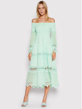 Guess Guess Letní šaty Amberlee W1YK11 RE340 Zelená Regular Fit