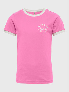Kids ONLY Kids ONLY T-Shirt Karen 15271471 Różowy Slim Fit