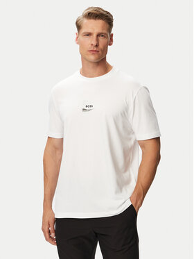 BOSS BOSS Marškinėliai TS_Network Photo 50564740 Balta Regular Fit