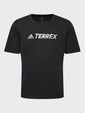 adidas adidas T-krekls Terrex Classic Logo HF3286 Melns Regular Fit