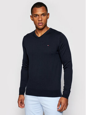 Tommy Hilfiger Tommy Hilfiger Svetr MW0MW04979 Tmavomodrá Regular Fit