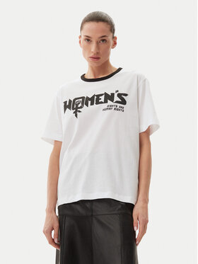 Munthe Munthe T-shirt Flisha 251111525166 Bijela Loose Fit