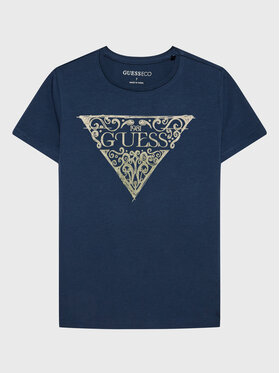 Guess Guess T-Shirt J3GI01 K6YW3 Niebieski Regular Fit