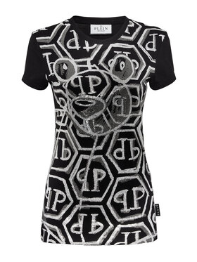 PHILIPP PLEIN PHILIPP PLEIN Tričko 14753 Čierna Skin Tight Fit