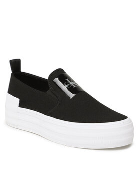 Calvin Klein Jeans Tenis Superge Bold Vulc Flat Slipon YW0YW01040 Črna