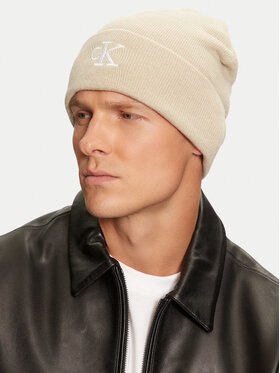 Calvin Klein Kapa Monogram Embro Beanie K50K512145 Bež