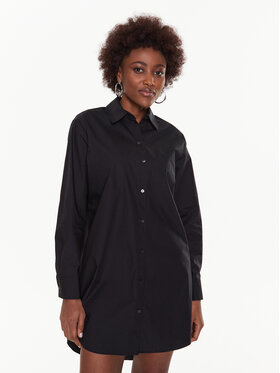 KARL LAGERFELD KARL LAGERFELD Košile Logo 225W1601 Černá Regular Fit