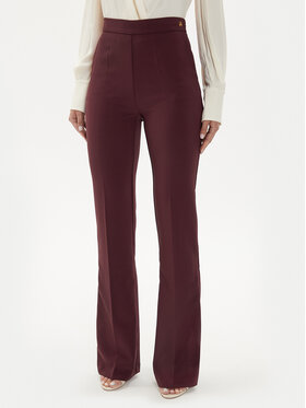Elisabetta Franchi Elisabetta Franchi Παντελόνι υφασμάτινο PA-030-46E2-V250 Μπορντό Regular Fit