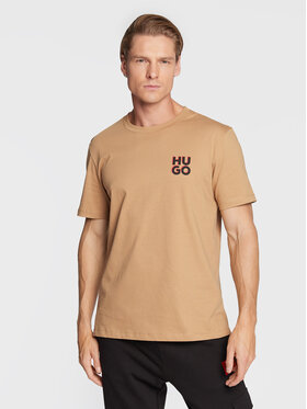 Hugo Hugo T-Shirt Dimento 50477006 Beżowy Regular Fit