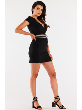 Infinite You Infinite You Spódnica M307 Czarny Basic Fit