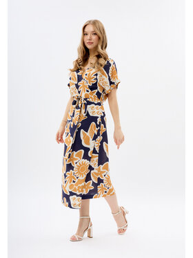 Mirons Mirons Sukienka codzienna print Granatowy Regular Fit