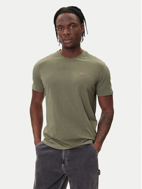 Napapijri Napapijri T-Shirt Salis NP0A4H8D Zielony Regular Fit