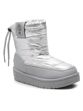 Big Star Shoes Big Star Shoes Kozaki KK374218 Srebrny