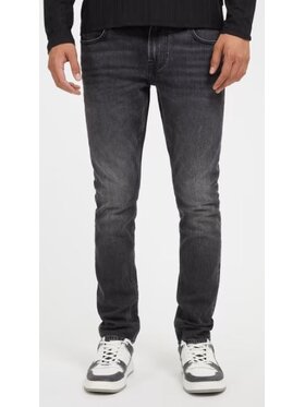 Guess Guess Bavlnené nohavice M3BAN1D55S1 REBS Čierna Skinny Fit