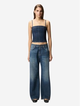 PINKO PINKO Jeans Wanda wide leg soft ocean Blu scuro Regular Fit
