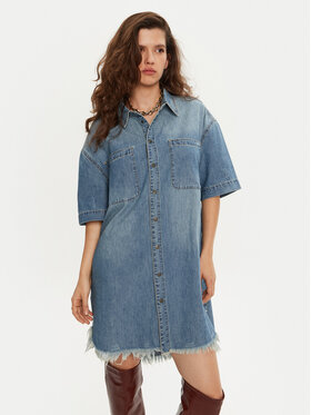 One Teaspoon One Teaspoon Rochie de blugi 26541 Albastru Relaxed Fit