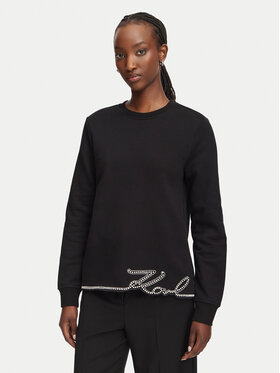 KARL LAGERFELD KARL LAGERFELD Μπλούζα B3W20031 Μαύρο Regular Fit