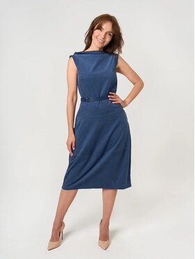 Willsoor Willsoor Sukienka codzienna 67970 Granatowy Regular Fit