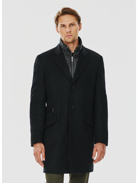 Pako Lorente Pako Lorente Płaszcz P24WF-7X-009 Czarny Classic Fit