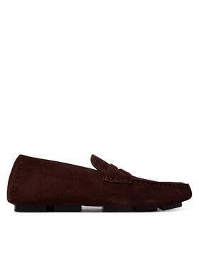 Calvin Klein Calvin Klein Mokaszin Square Driver Suede HW0HW02844 Bordó