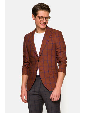 Lancerto Lancerto Marynarka MU090122000100 Brązowy Slim Fit