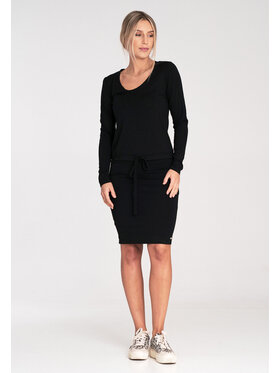 FIGL FIGL Každodenní šaty M1049 Černá Casual Fit