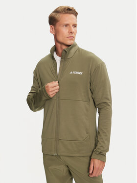 adidas adidas Суитшърт от техническо трико Terrex Multi Light IQ3742 Зелен Slim Fit