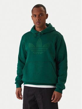adidas adidas Bluză Monogram Infill KD0403 Verde Regular Fit