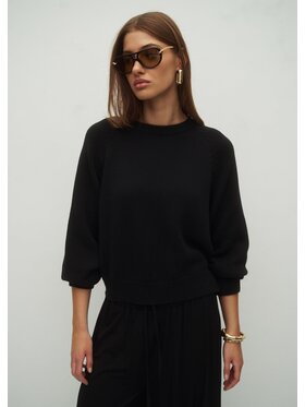 Le Collet Le Collet Sweter OTTAWA Czarny Oversize