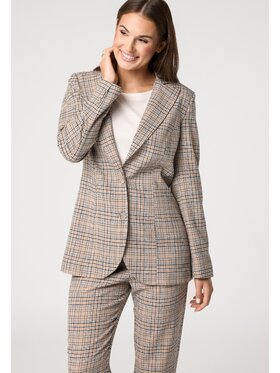 QUIOSQUE QUIOSQUE Marynarka Quiosque 8VF005123 Beżowy Regular Fit